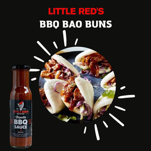 Savor the Fusion Flavor with Little Red's Chipotle BBQ Pork Bao Buns! 🌶️🍖🥟