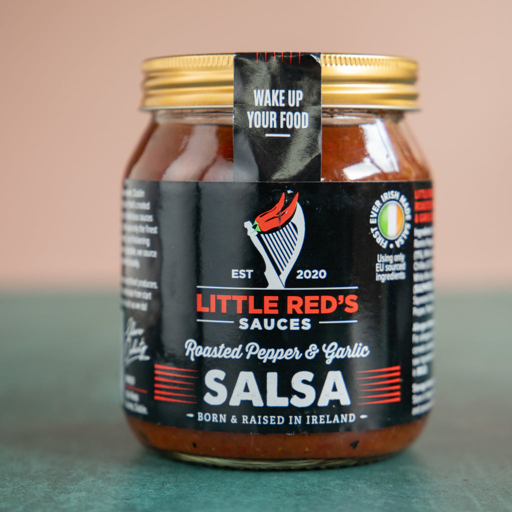 Jar of Little Red's Slow Roasted Pepper & Garlic Salsa